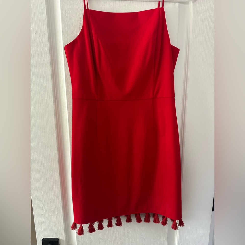 NWT Sugarlips (Dillards) Red Tassel Dress
